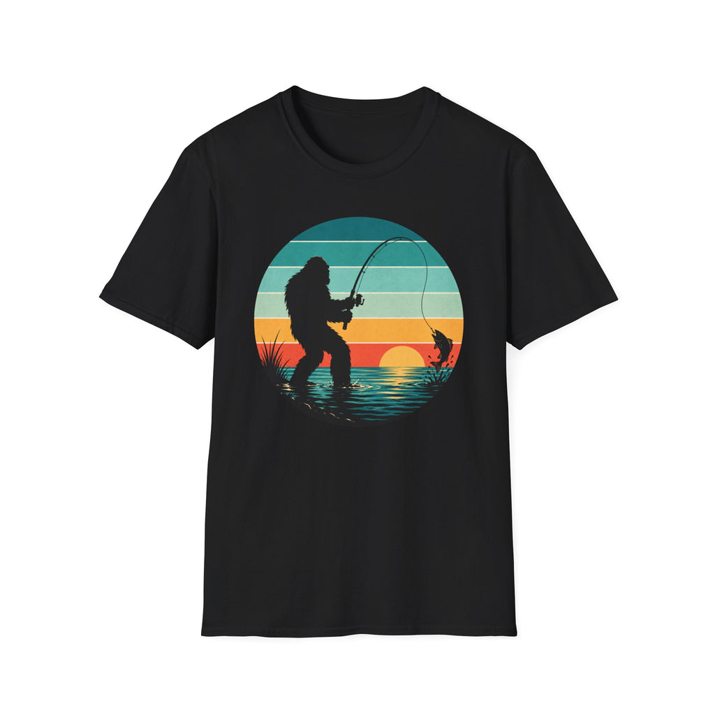 Bigfoot Fish On T-Shirt
