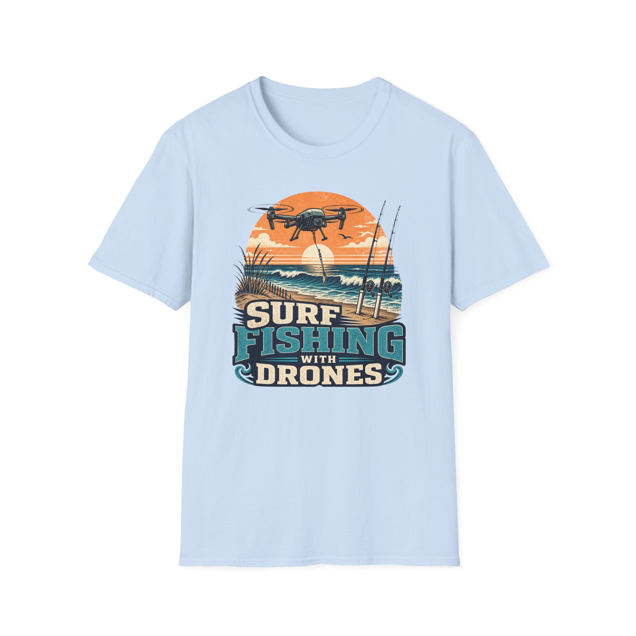 Drone Surf Fishing T-Shirt