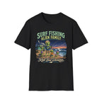 Surf Fishing Alien Family T-Shirt