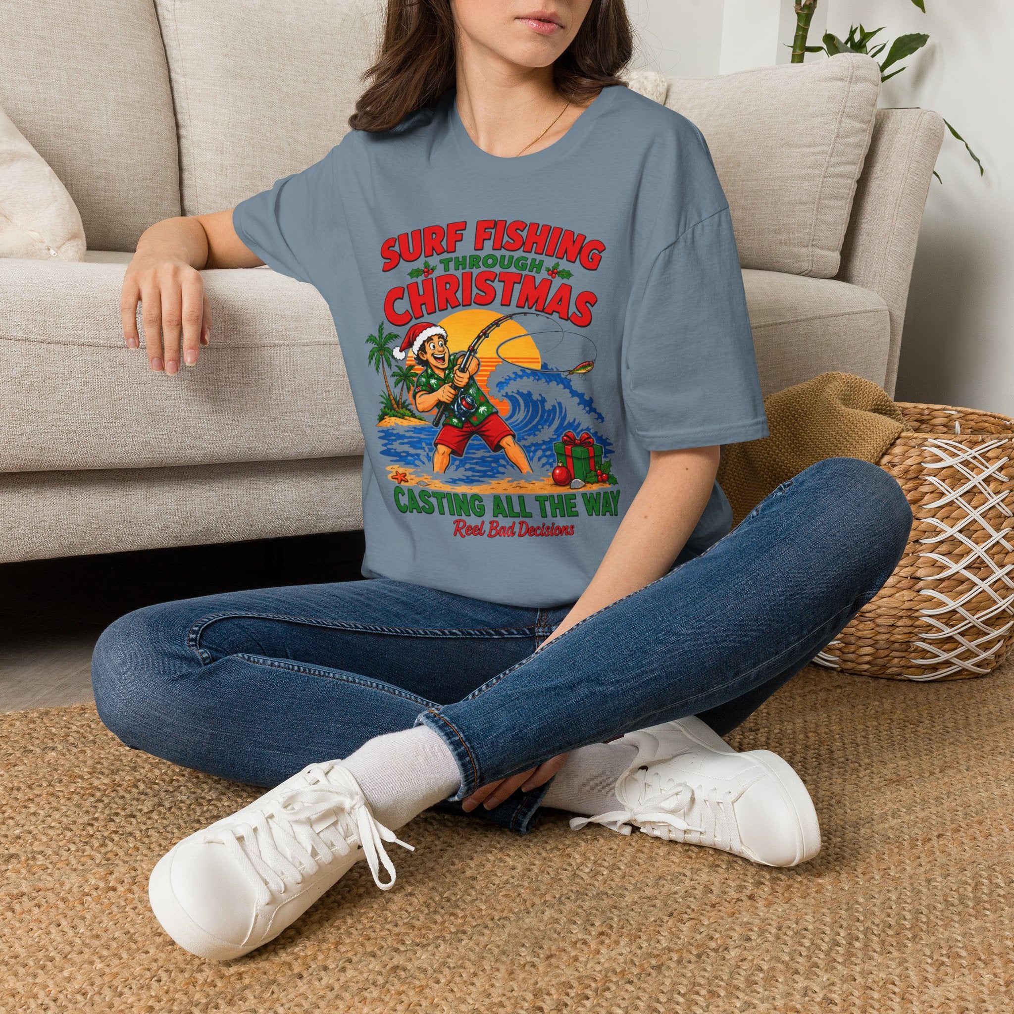 Christmas Fishing T-Shirt