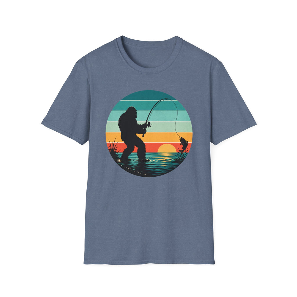 Bigfoot Fish On T-Shirt