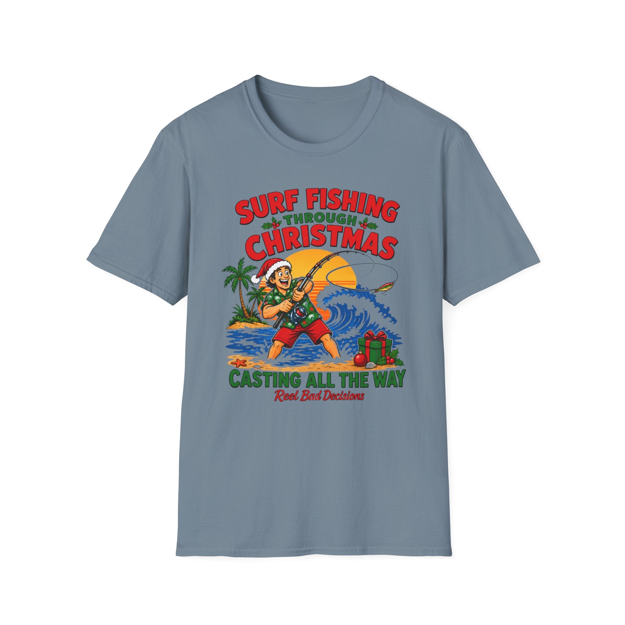 Christmas Fishing T-Shirt