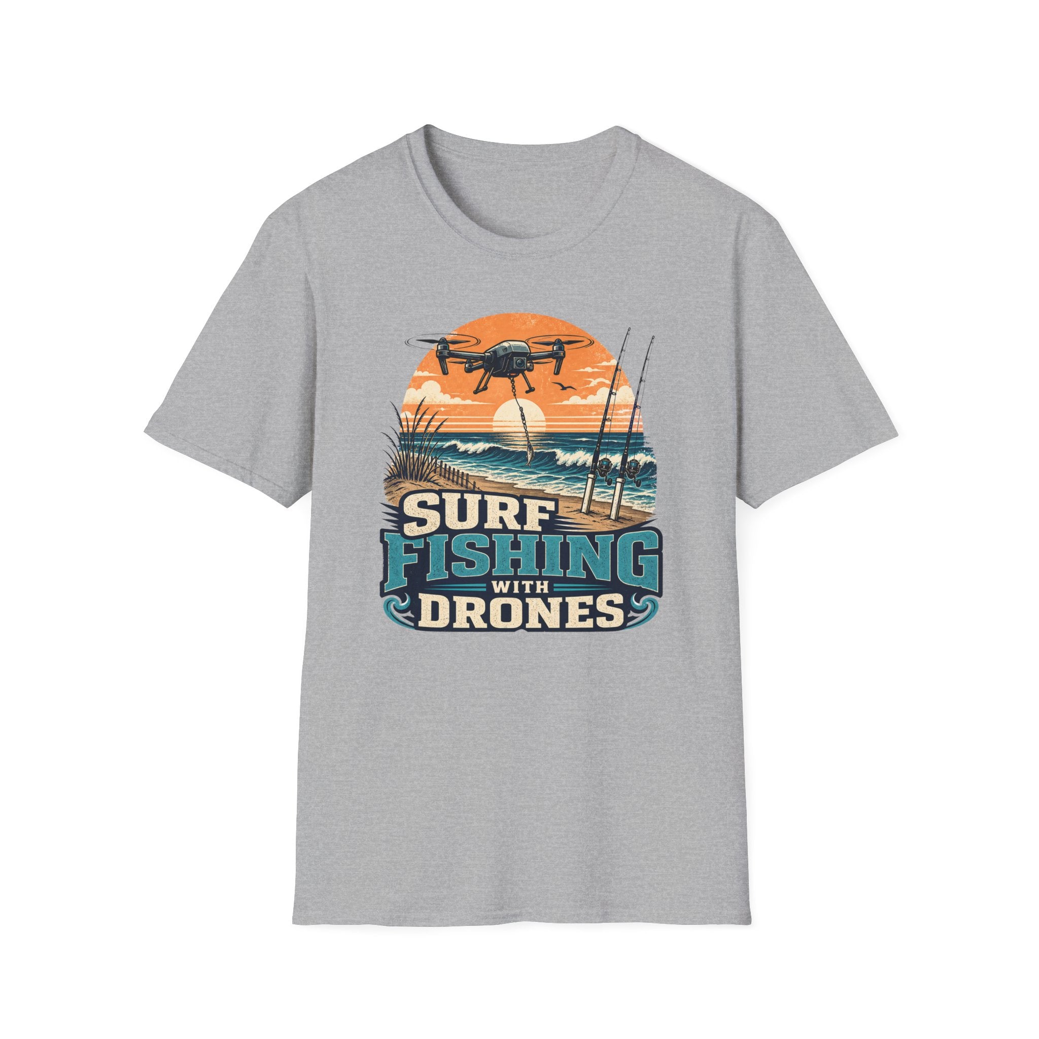 Drone Surf Fishing T-Shirt