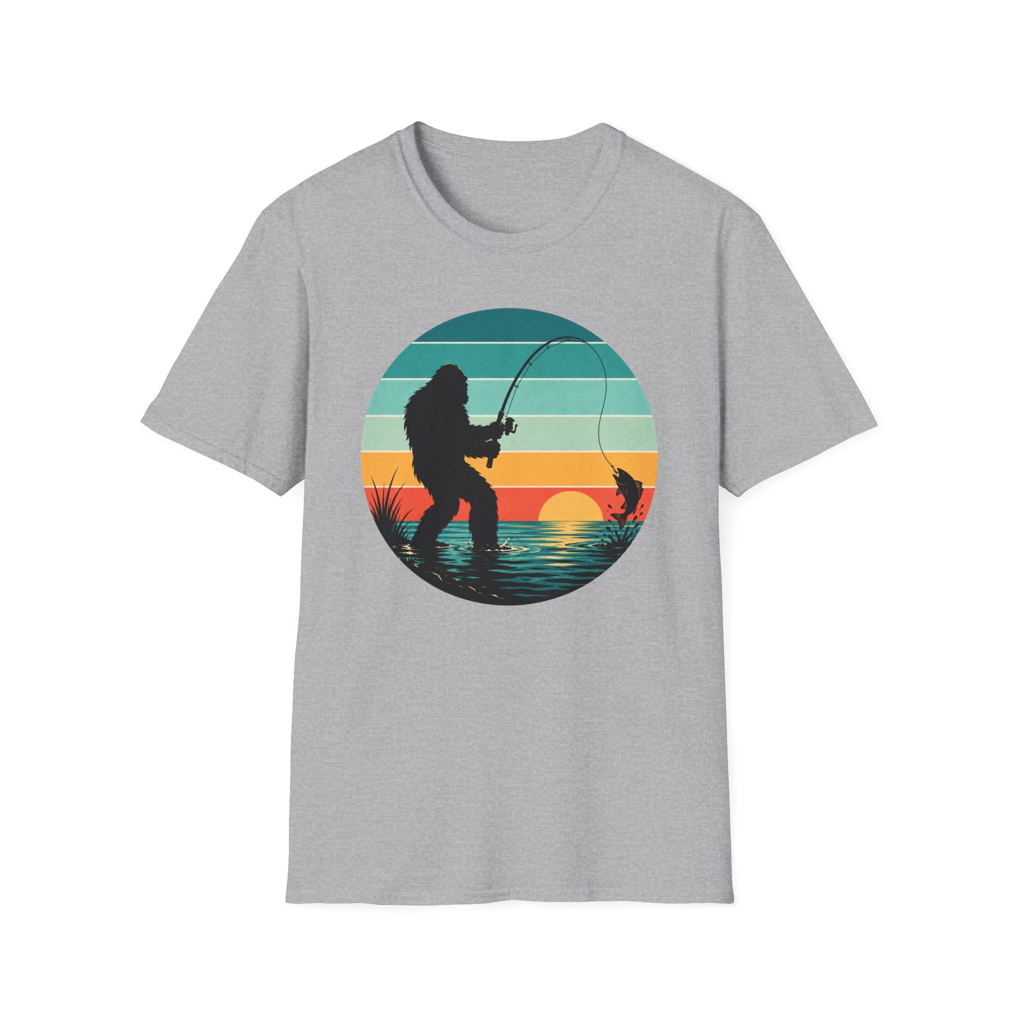 Bigfoot Fish On T-Shirt