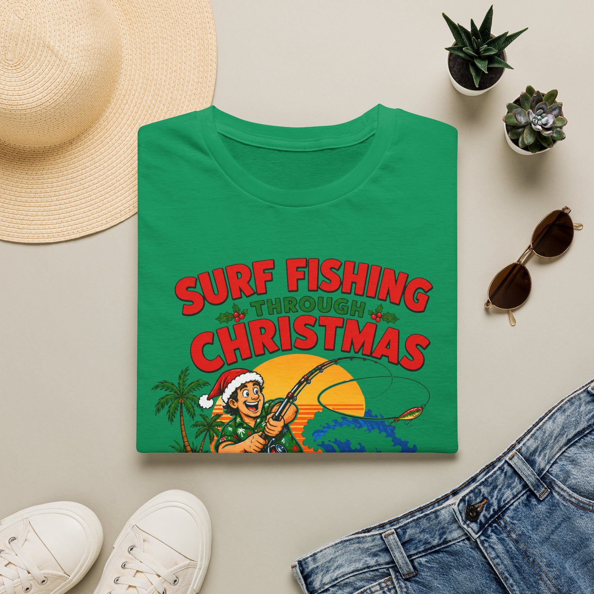Christmas Fishing T-Shirt