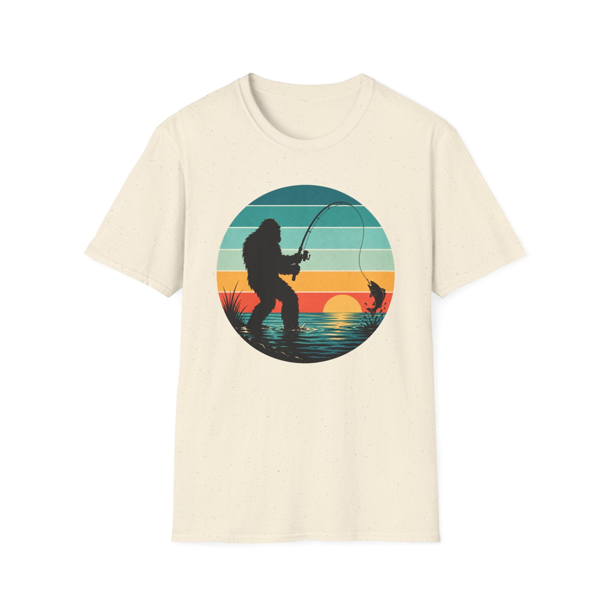 Bigfoot Fish On T-Shirt