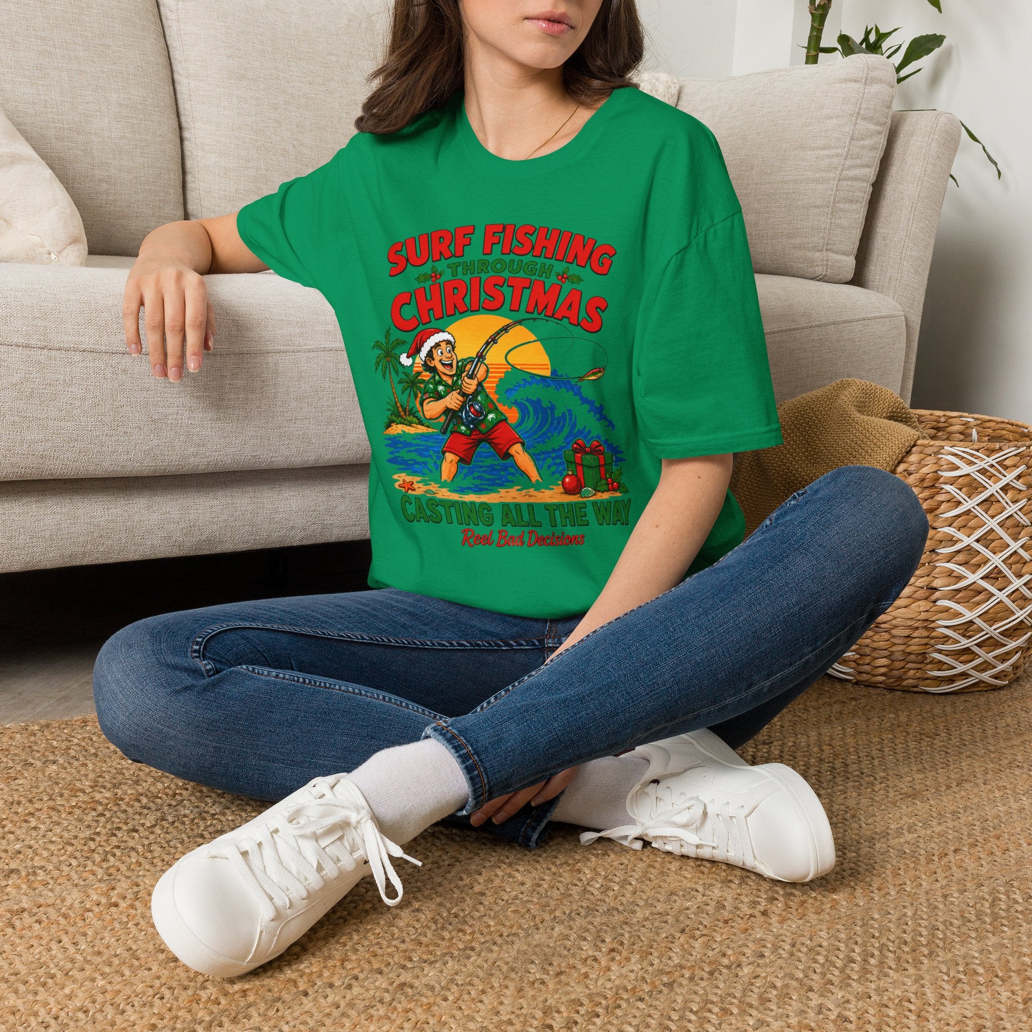 Christmas Fishing T-Shirt