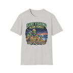 Surf Fishing Alien Family T-Shirt