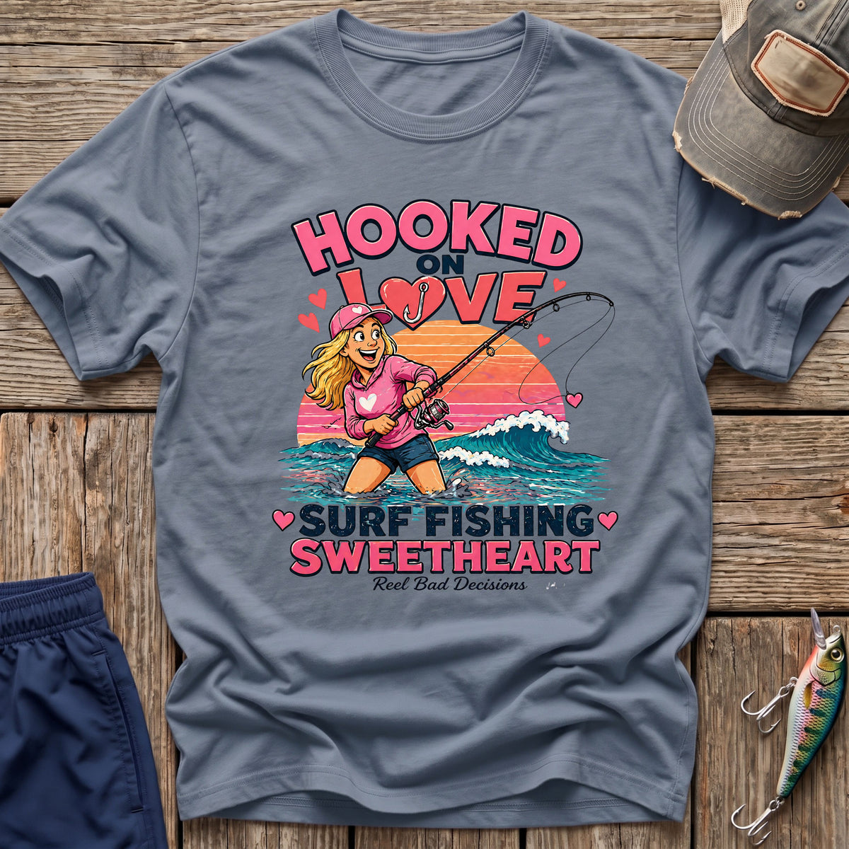 Valentine Fishing T-Shirt