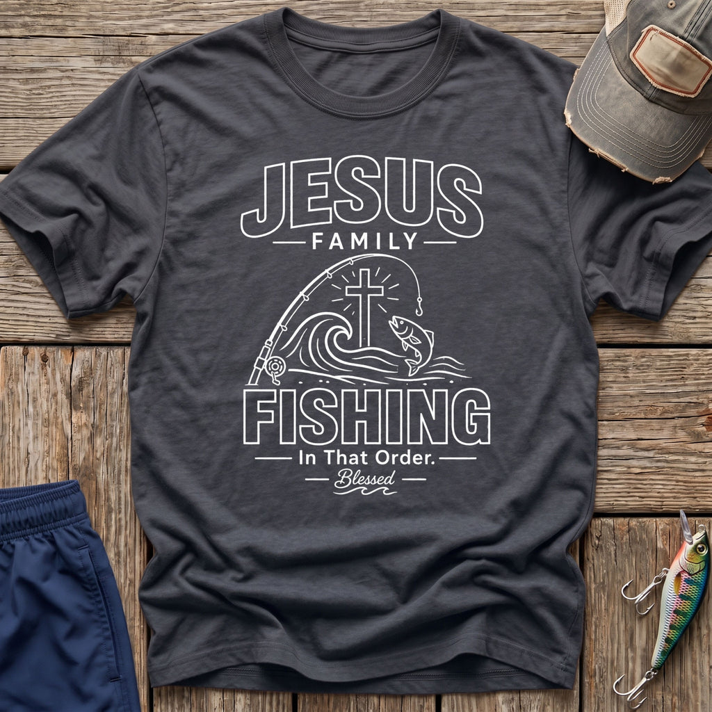 Jesus Family Fishing T-Shirt