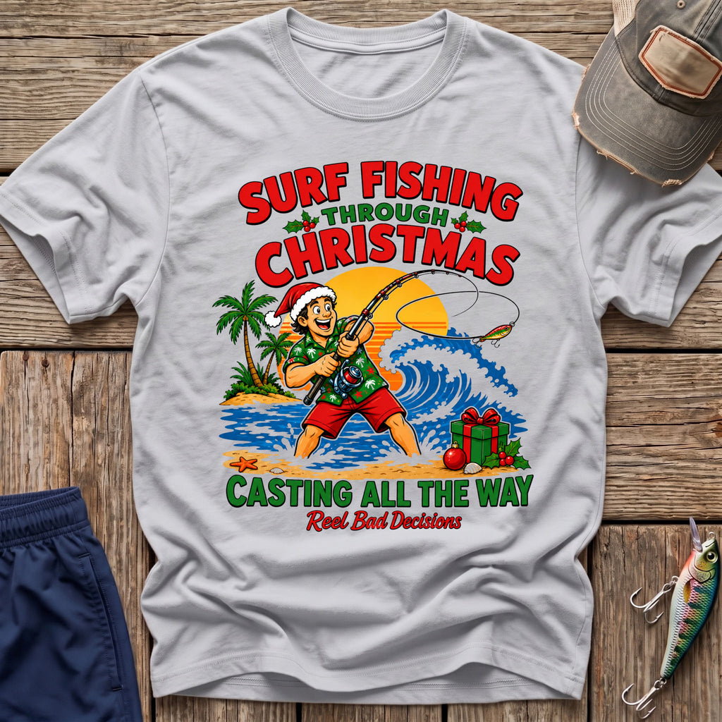 Christmas Fishing T-Shirt