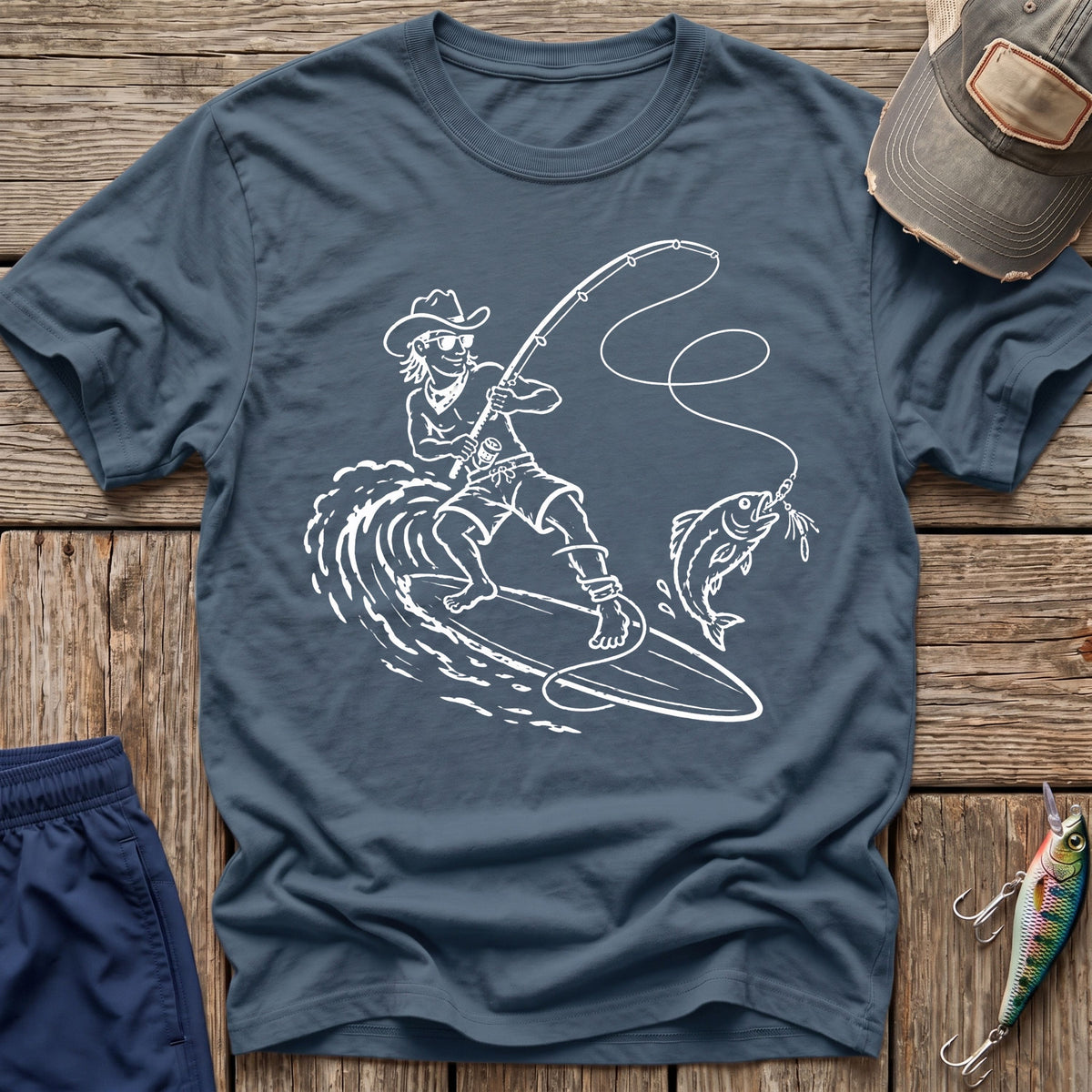 Surfing Cowboy T-Shirt