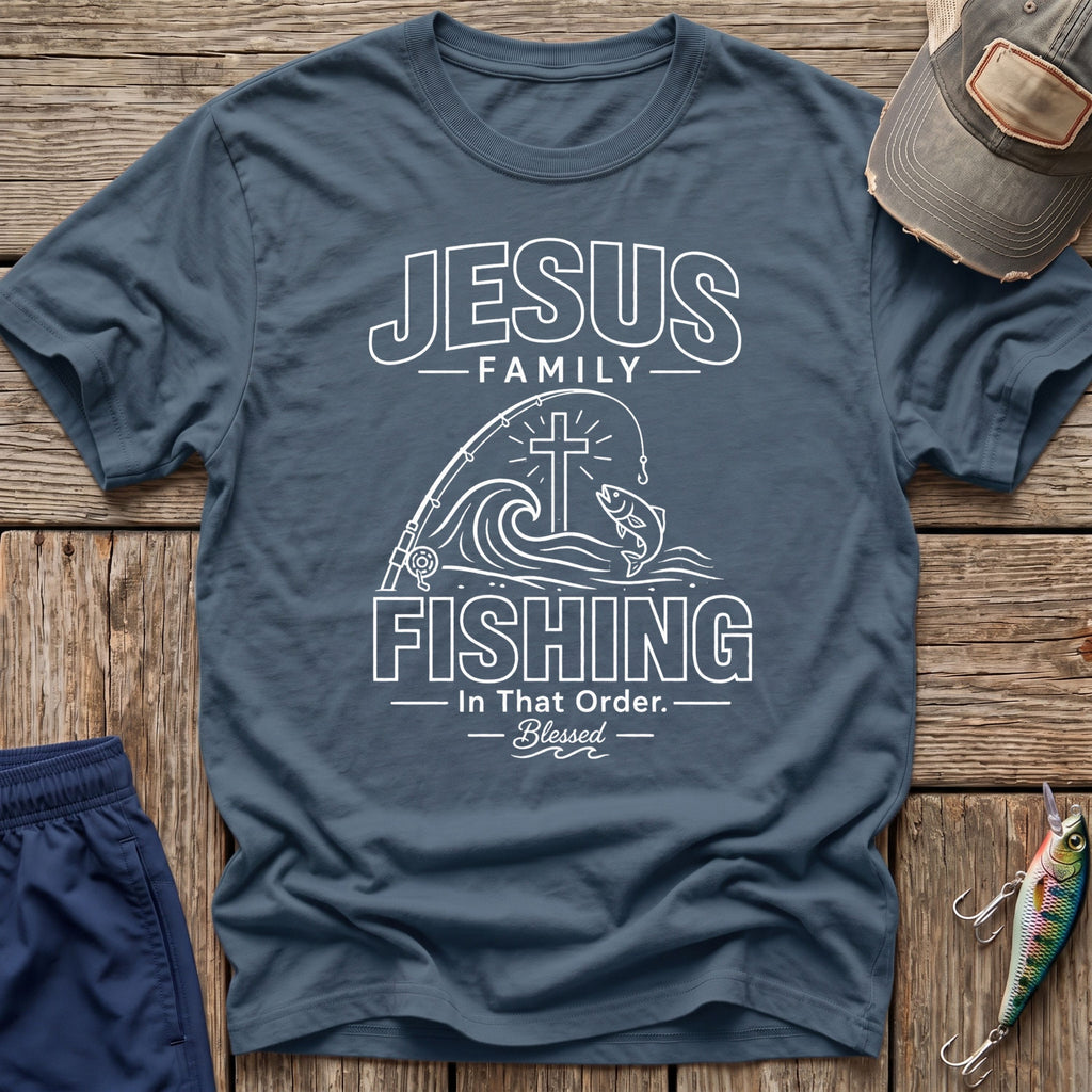 Jesus Family Fishing T-Shirt