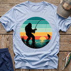 Bigfoot Fish On T-Shirt