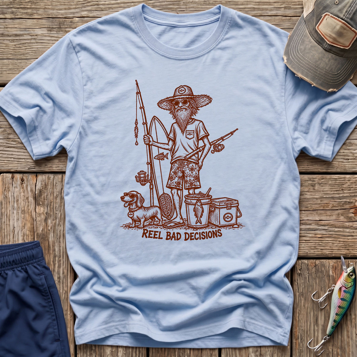 Chill Dude Fish & Surf T-Surf