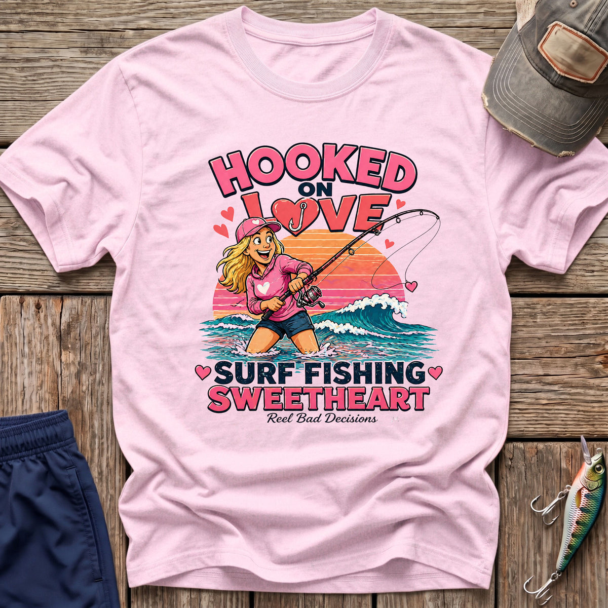 Valentine Fishing T-Shirt