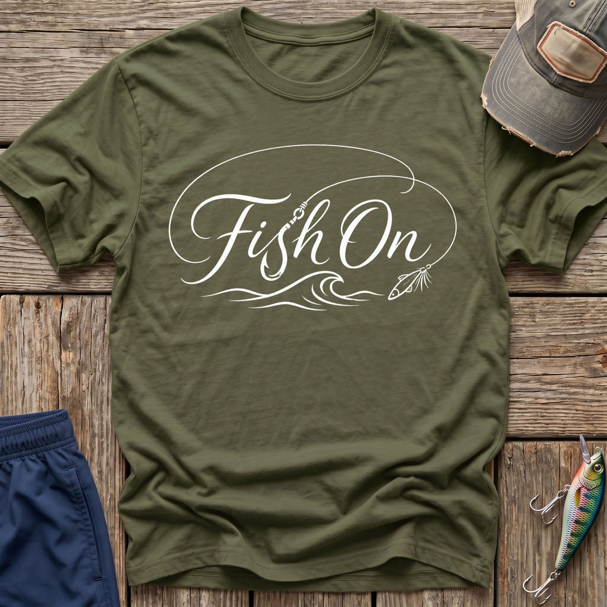 Fish On T-Shirt