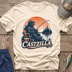 Castzilla Fishing T-Rex T-Shirt