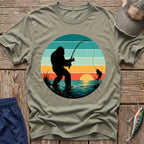 Bigfoot Fish On T-Shirt