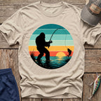 Bigfoot Fish On T-Shirt