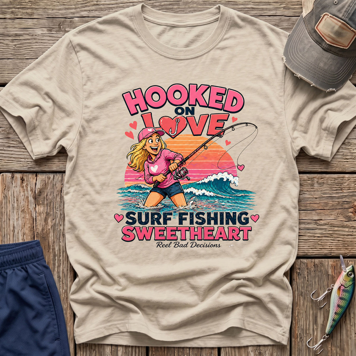 Valentine Fishing T-Shirt