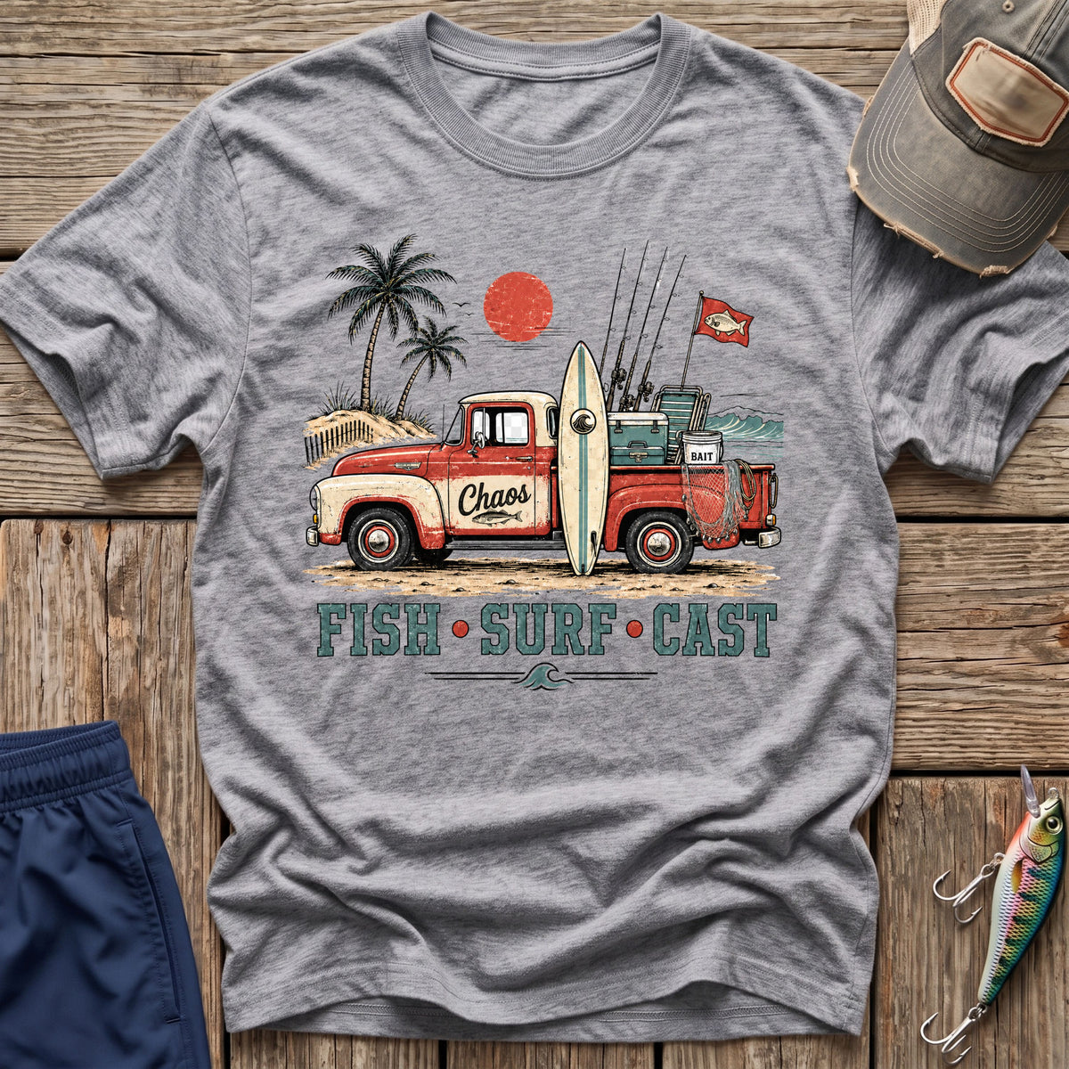Surf, Fish, Chaos T-Shirt