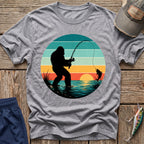 Bigfoot Fish On T-Shirt