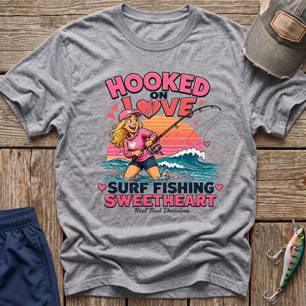 Valentine Fishing T-Shirt
