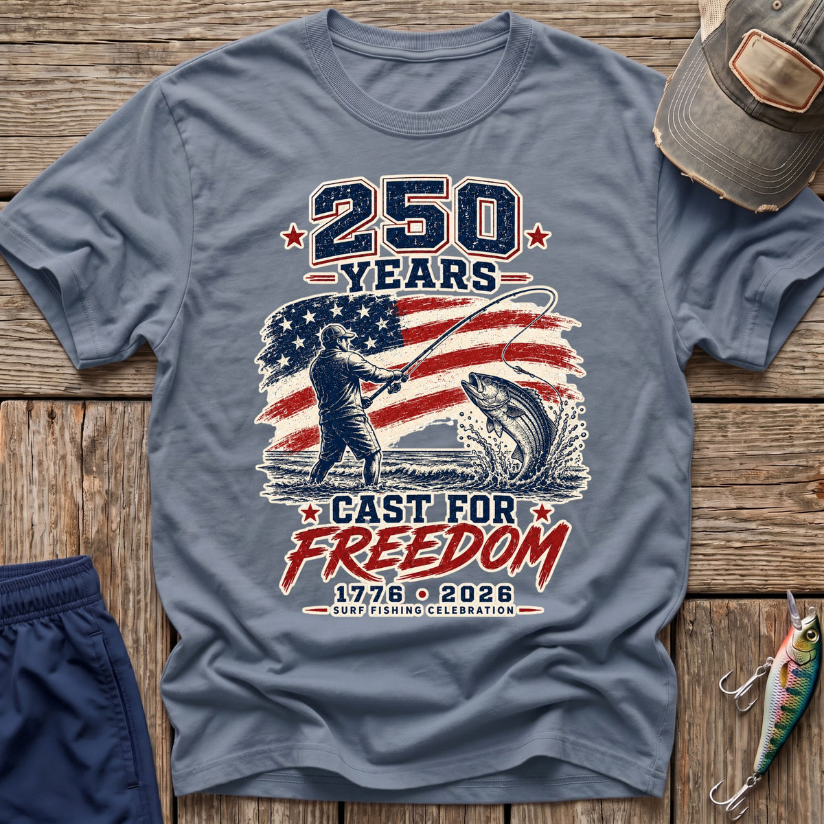 250 Years Cast for Freedom T-Shirt