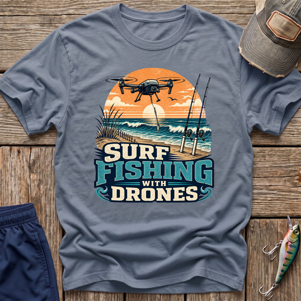 Drone Surf Fishing T-Shirt