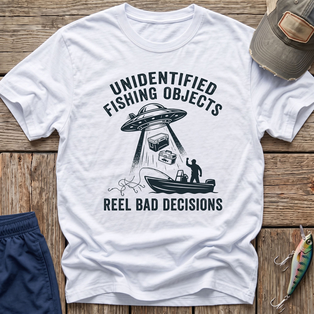 UFO & Boat T-Shirt