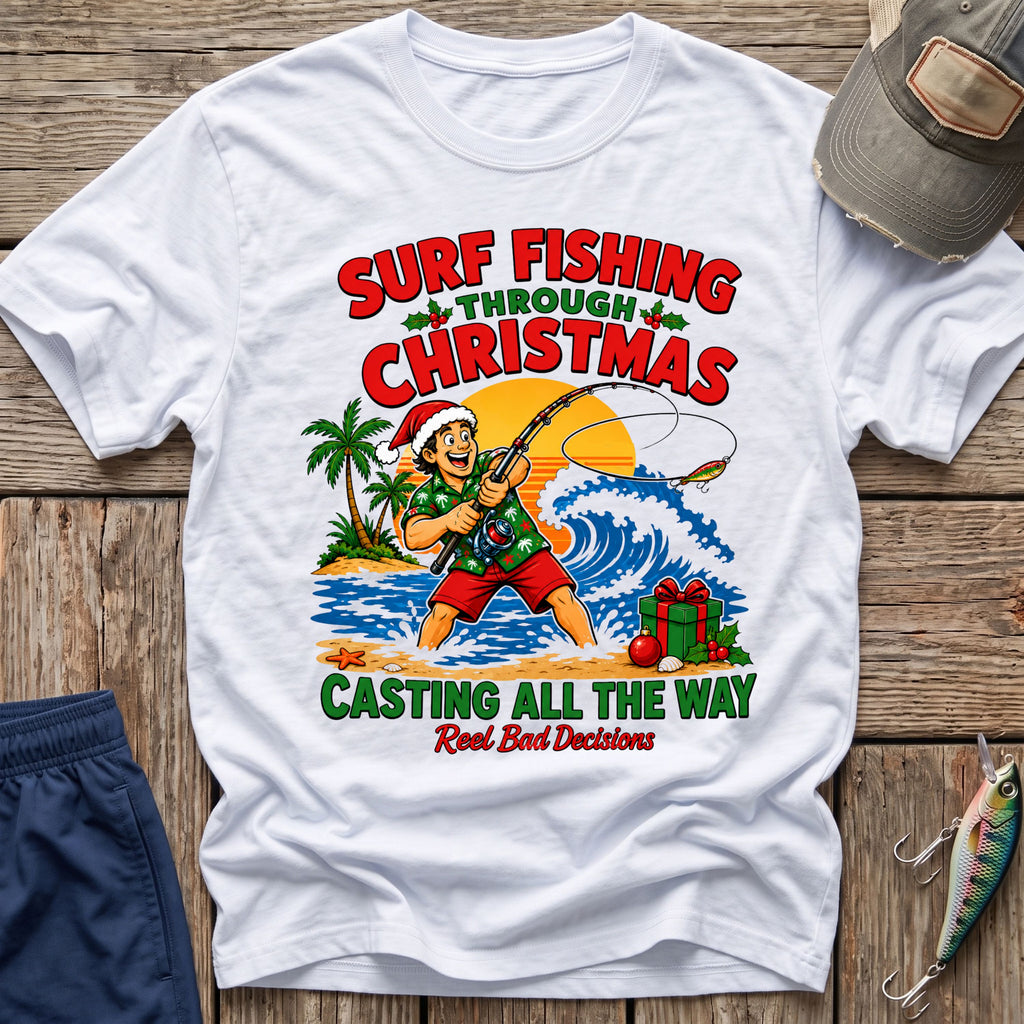 Christmas Fishing T-Shirt